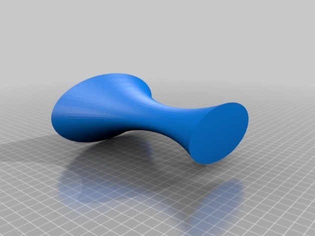 simple ovale vase décor 3D print model - Mito3D