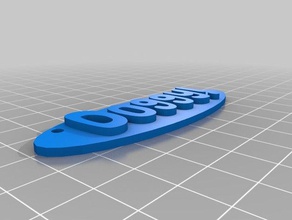doggy keychain tkr 3d printing 3d print model - Mito3D