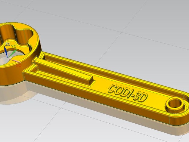 chiave di serraggio per manopola m8 festziehen key-regler tools cnc cnc-Maschine codi-3d codi3d Schraube m8-Schrauben bullone dado m8-Mutter Maschine-regler stebo 3D print model - Mito3D