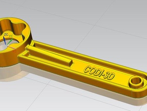 chiave di serraggio per manopola m8 strumenti cnc macchina codi-3d codi3d bullone bulloni dado stebo 3d print model - Mito3D