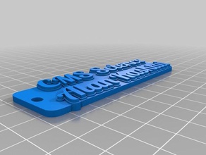 alan Anahtarlık özelleştirilmiş 3d print model - Mito3D