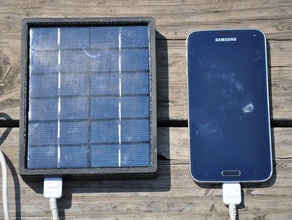 cargador solar móvil teléfono 3d print model - Mito3D