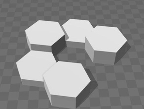 hexagon adımları dekor 3d print model - Mito3D