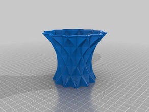 anfisamy customized square vase cup bracelet generator decor 3d print model - Mito3D