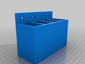 my customized parametric hanging storage box tool holders boxes 3d print model - Mito3D