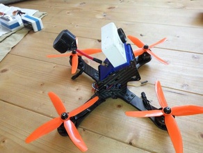 ge220 krieger 30&deg xiaomi yi vtx antena de montaje hobby cam drone el fpv quadcopter shendrones 3d print model - Mito3D