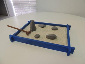giardino di pietra arredamento zen 3d print model - Mito3D
