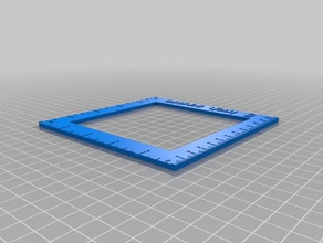 quilting template 5 inch square hobby 3d print model - Mito3D