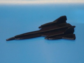 lockheed sr-71 blackbird 3d yazdırılabilir araçlar 3d print model - Mito3D
