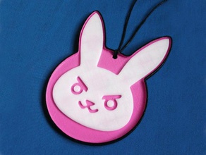 overwatch dvas bunny badge jewelry blizzard cosplay prop hana song hero mobile exo-force necklace pendant rabbit tank 3d print model - Mito3D