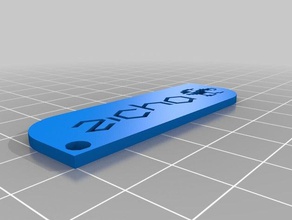 qbert zicha Schlüsselanhänger 3d print model - Mito3D