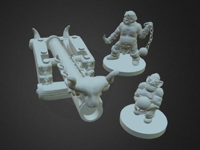 goblin cannone equipaggio 18mm scala i giocattoli giochi dutchmogul malato ottenuto in miniatura rpg tattiche wargame viandante wayfarer 3d print model - Mito3D