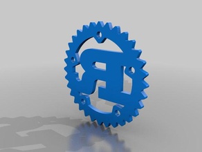 Rost Programmiersprache logo Zeichen logos 3d print model - Mito3D