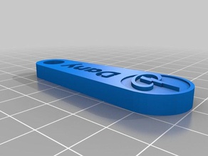dany keychains customized 3d print model - Mito3D