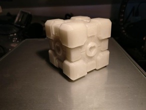weighted companion cube - Spielzeug Spiel Zubehör portal 3d print model - Mito3D