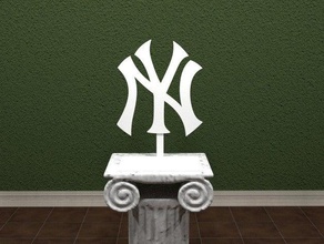 logo new york yankees i segni loghi 3dpicks awesomea palla baseball palle da bat emblema fan bene newyork sport stand 3d print model - Mito3D