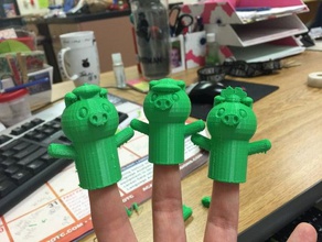 finger puppet props 3d print model - Mito3D