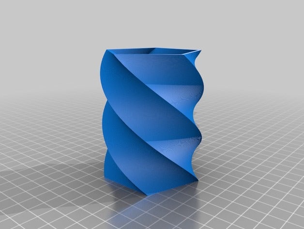 pentagon twist cup containers customized 3D print model - Mito3D
