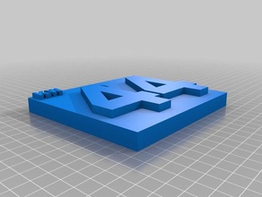 44 trousseau de clés 3d l'impression 3d print model - Mito3D