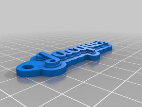 jacques two tone keychains customized 3d print model - Mito3D