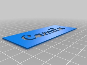 camila art herramientas personalizado 3d print model - Mito3D