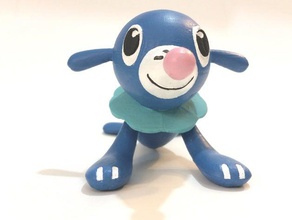 popplio pokemon soleil et de la lune eau démarrage vidéo jeux figure figurine miniature pokémon type 3d print model - Mito3D