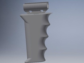 50 Kaliber-Blasrohr-Pistole Griff andere 3d print model - Mito3D