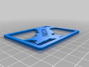 pakistan map keychain2 3d printing 3d print model - Mito3D