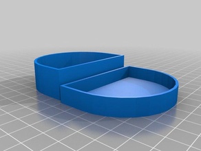 my customized denture retainer mouth guard box 2 containers 3d print model - Mito3D