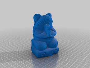 glitchmob yoga rana arredamento 3d slash 3d print model - Mito3D