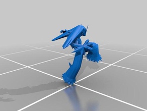 blaziken1 3d impressão pokemon 3d print model - Mito3D