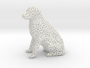 labrador retriever cane di voronoi sculture 3d animale art arredamento la decorazione voroni design 3d print model - Mito3D