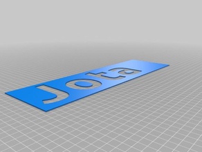 meine angepasste Schablonen jota Zeichen logos 3d print model - Mito3D