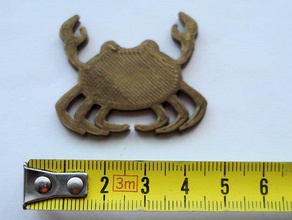 le crabe des signes les logos de la conception coquillages 3d print model - Mito3D