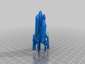 space shuttle raw modelli 3d print model - Mito3D