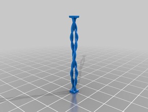 artistic column 51 pole spiral 3d print model - Mito3D