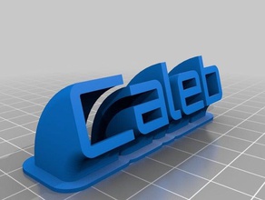 caleb targa office personalizzato 3d print model - Mito3D