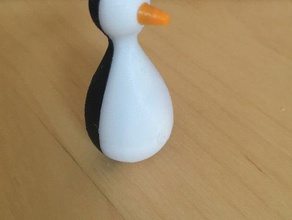 pingouin de la bascule animaux jouet 3d print model - Mito3D