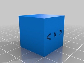 calibrazione cubo etichette dell'asse 3d la stampa test 3d print model - Mito3D