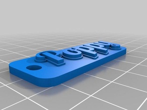 poppy tag keychains customized 3d print model - Mito3D