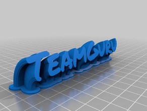 teamguru office personalizzato 3d print model - Mito3D