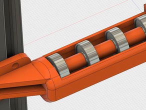 slot spool holder bearings 3d printer parts 608 bearing corexy core xy d-bot filament vslot 3d print model - Mito3D