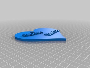heart keychains customized 3d print model - Mito3D