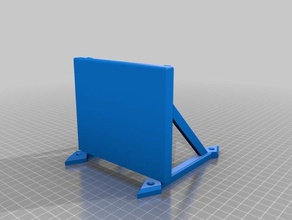 basic wall shelf 120mm 100mm household 3d print model - Mito3D