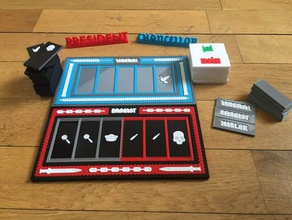 geheime hitler portable Druck-play-v2 Spiele Brett-Spiel Faschist liberale 3d print model - Mito3D
