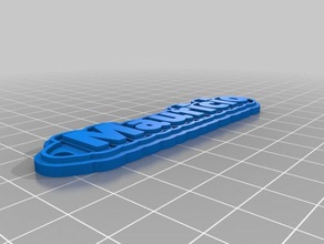 Schlüsselanhänger mauricio angepasst 3d print model - Mito3D