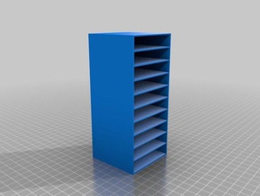 my customized drawer box 10x12x60x60 containers 3d print model - Mito3D