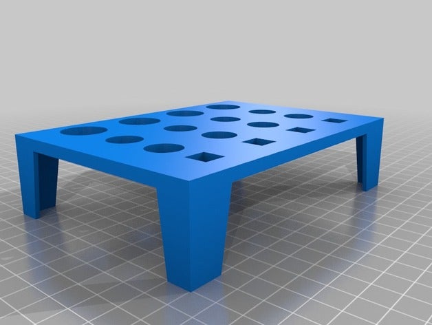 mon personnalisés à 4 rangs peu de l'outil bac outils 3D print model - Mito3D