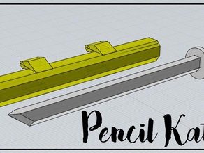 lápis katana brinquedos jogos designproject makeredchallenge2 3d print model - Mito3D