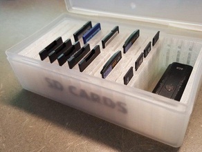 sd card organizer - Organisation box micro-sd-card-Halter sd-organizer 3d print model - Mito3D